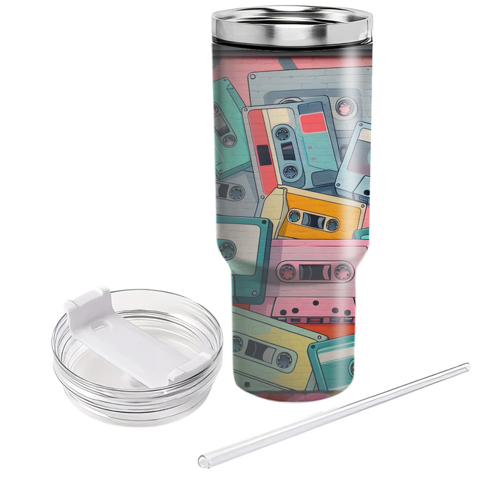 Retro Cassette Tape  Personalized Tumblers