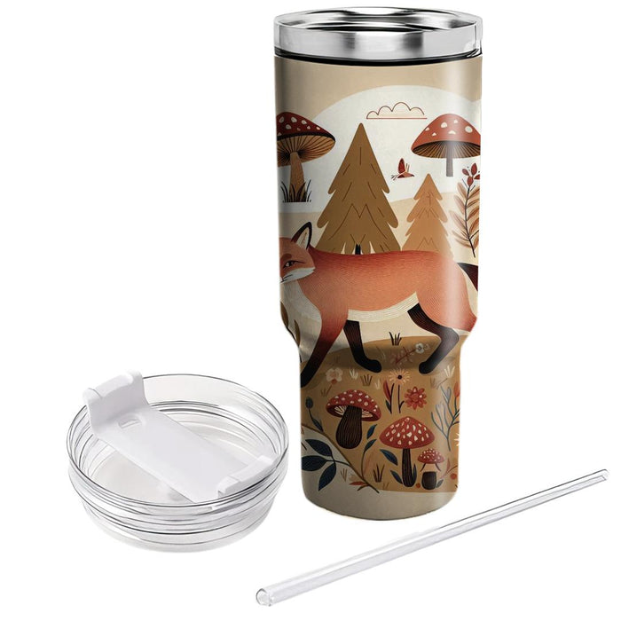 Whimsical Woodland Fox  Travel Tumblers