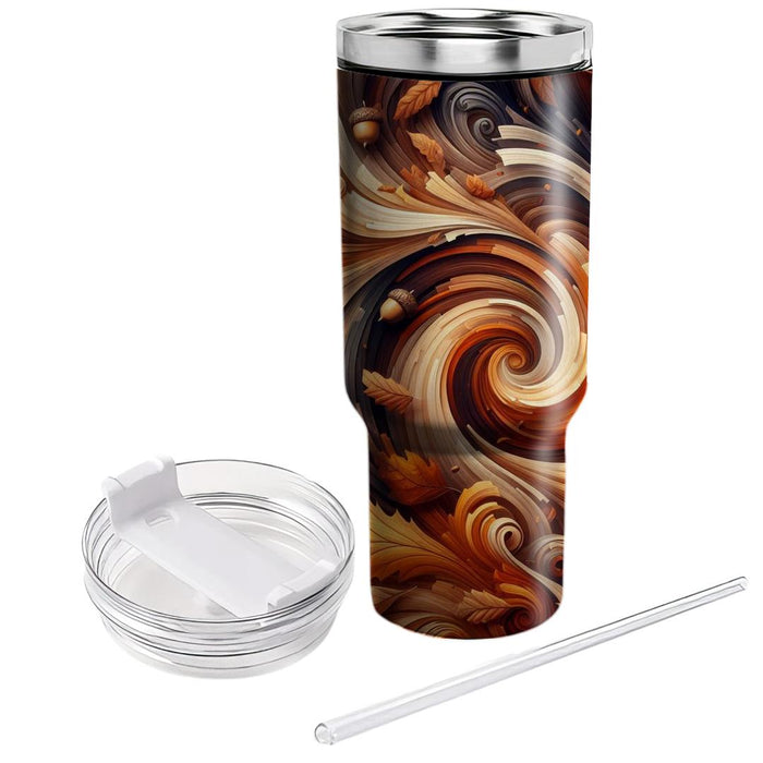 Autumn Leaves Whirl  Decorative Tumblers