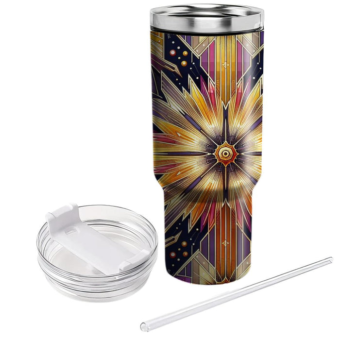 Geometric Radiant Starburst  Unique Tumblers