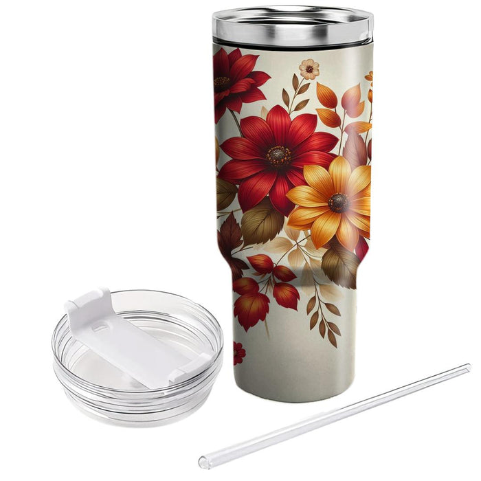 Autumn Harvest Floral  Unique Tumblers