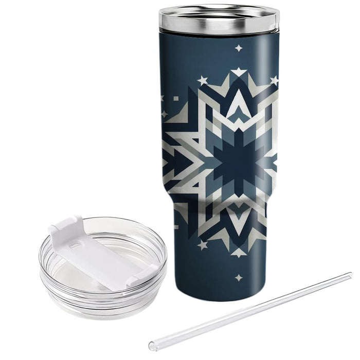 Scandinavian Starry Night  Travel Tumblers