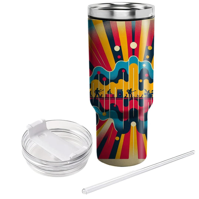 Groovy Music Waves  Decorative Tumblers