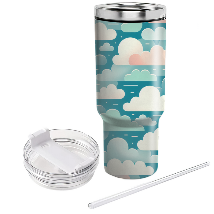 Whimsical Cloud Pattern  Insulated Tumblers