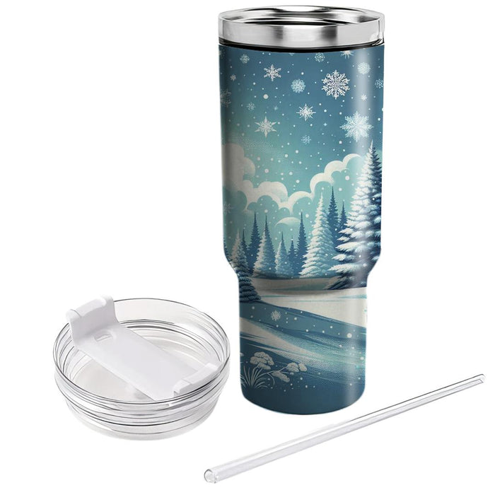 Winter Forest Enchantment  Tumblers With Lids