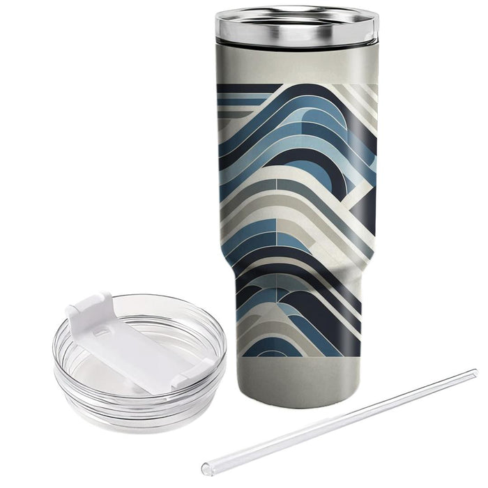 Modern Wave Geometrics  Custom Tumblers