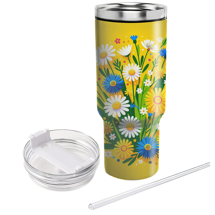 Whimsical Wildflower Bliss  Custom Tumblers