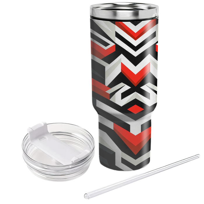 Bold Chevron Stripes  Decorative Tumblers