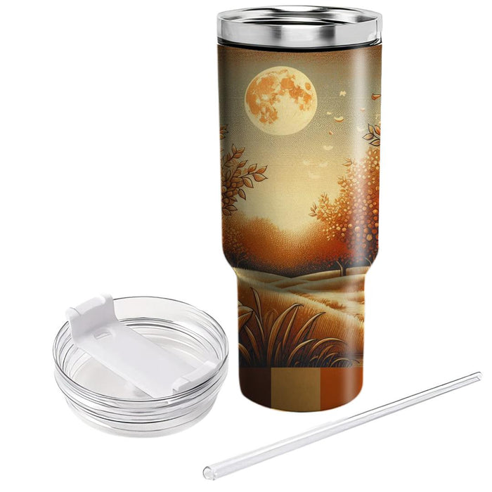 Autumn Moonlit Orchard  Decorative Tumblers