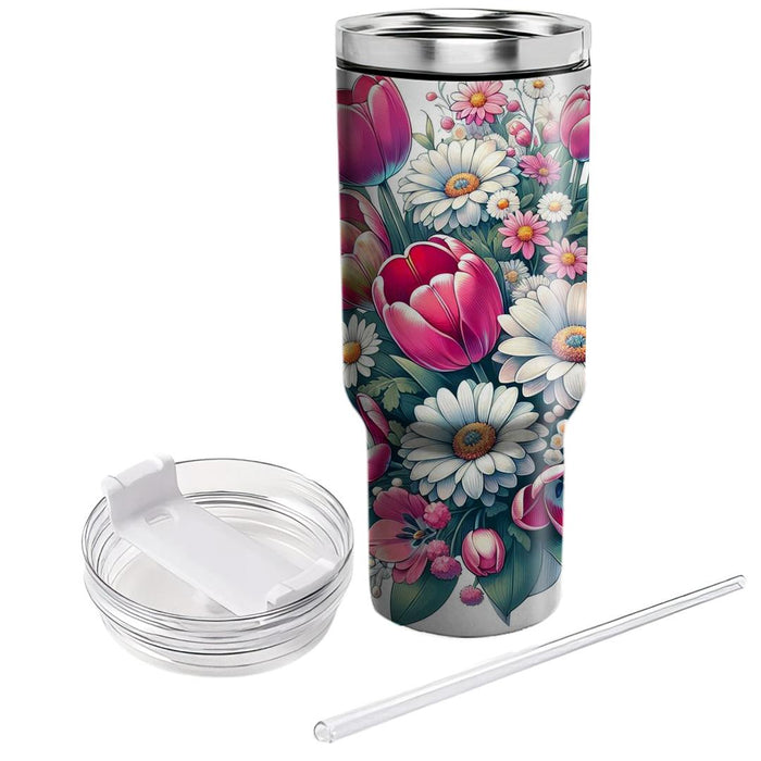 Fresh Floral Delight  Tumblers For Gifts