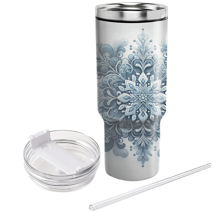 Winter Snowflake Symphony  Personalized Tumblers