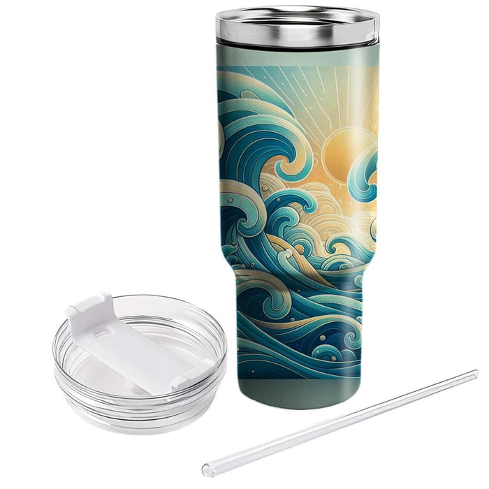 Artistic Wave  Insulated Tumblers