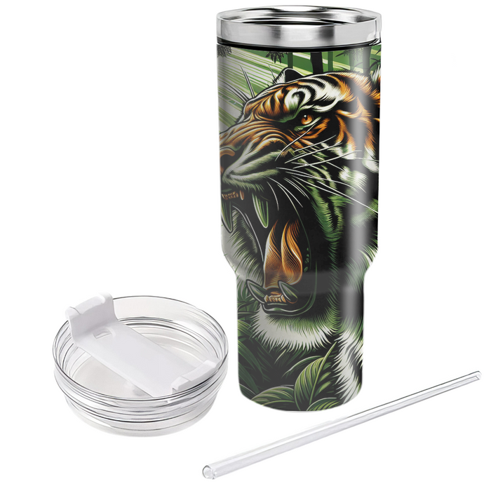 Dynamic Tiger Roar  Tumblers With Lids