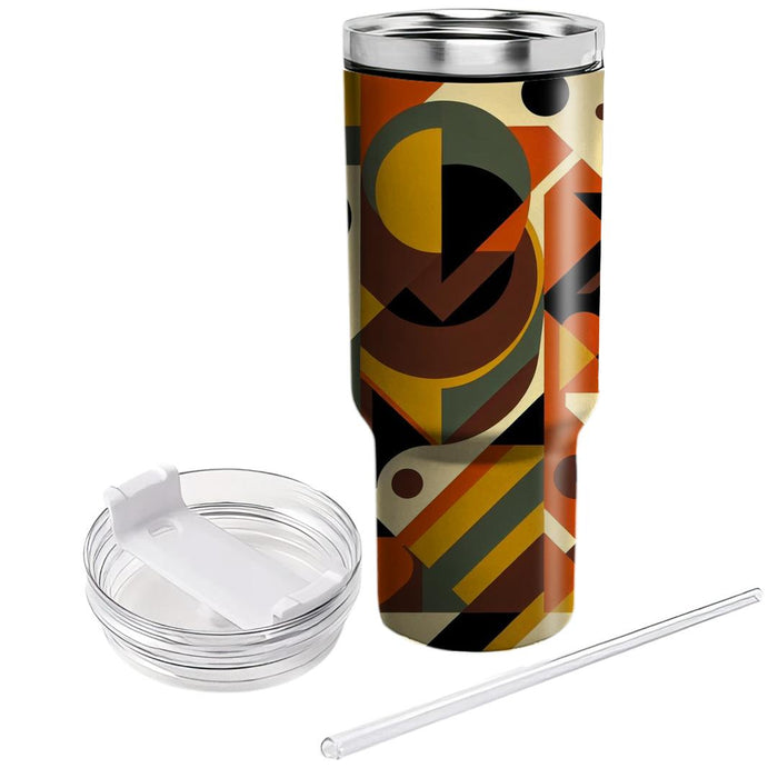 Retro Geometry  Tumbler Cups