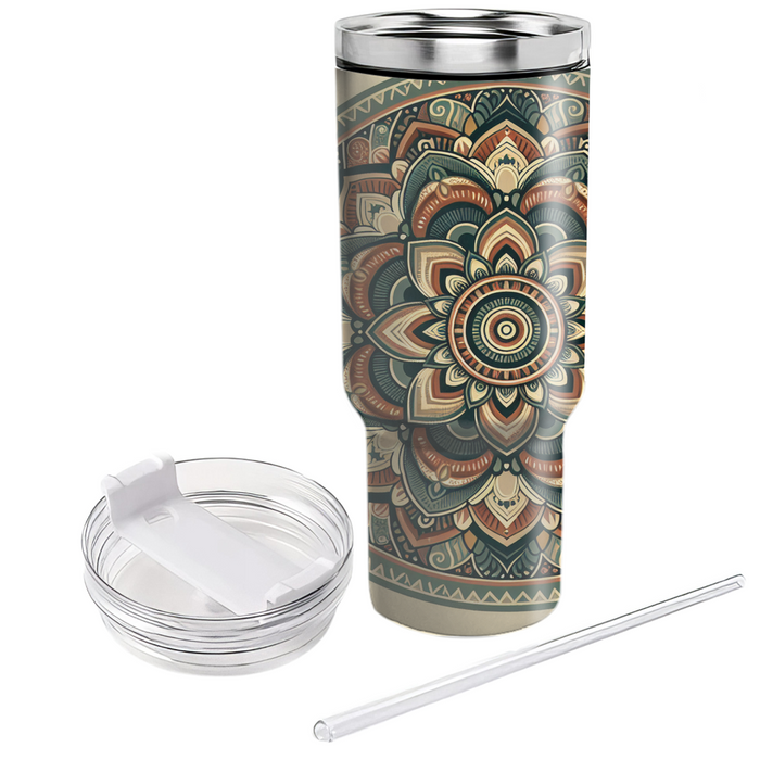 Vintage Boho Mandala  Tumbler Cups