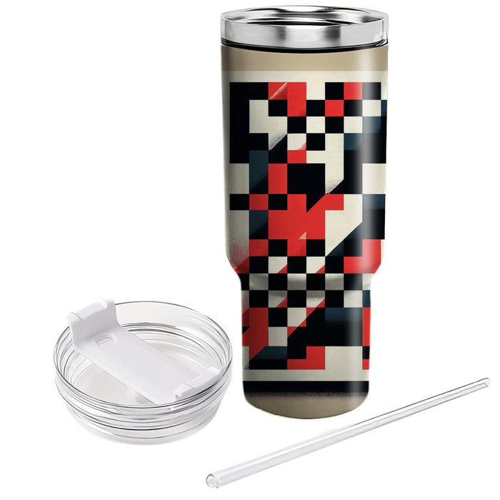 Bold Checkered  Tumbler Cups