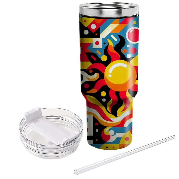 Bright Geometry Patterns  Unique Tumblers