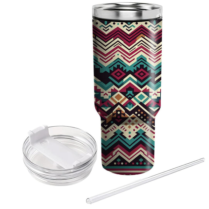 Bold Tribal Chevron  Insulated Tumblers