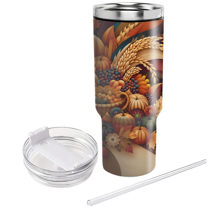 Harmony Of Harvest - Global Thanksgiving Tumblers For Gifts