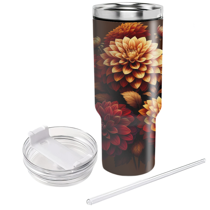 Autumn Dahlia Dream  Custom Tumblers