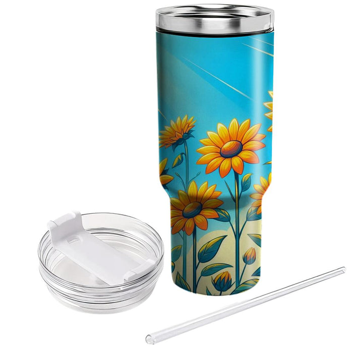 Sunflower Sunshine  Tumbler Cups