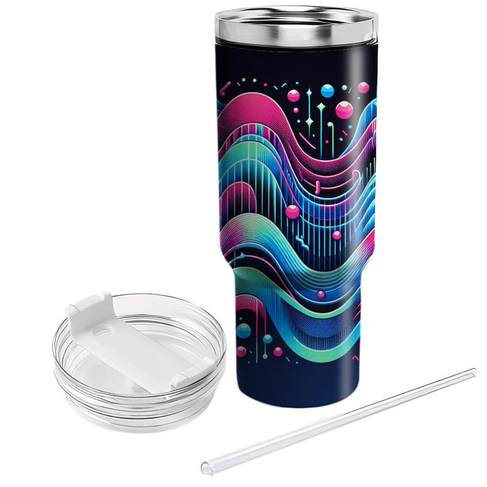 80s Wave Party  Tumblers With Lids