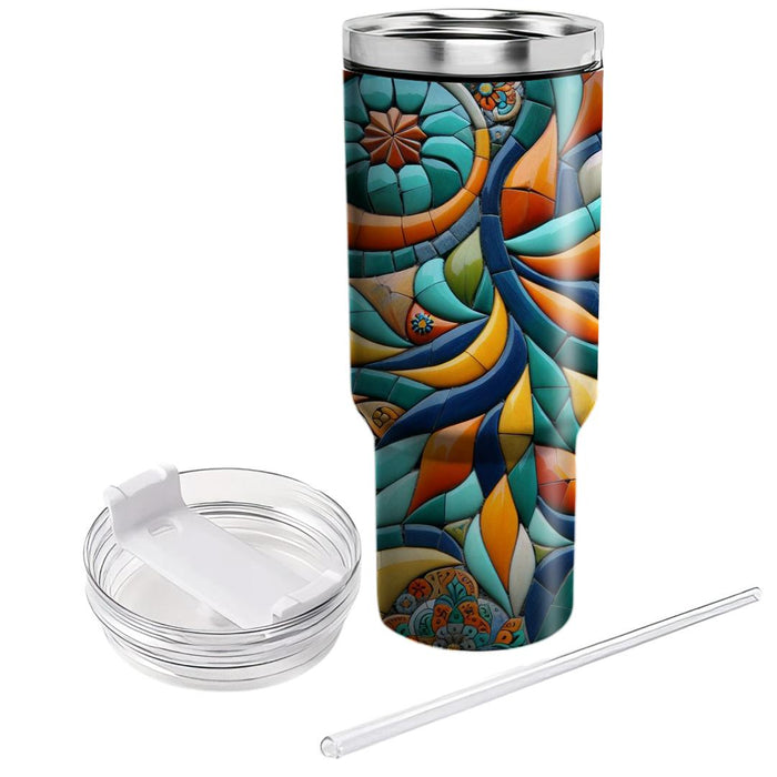 Vibrant Mosaic Patterns  Tumbler Cups