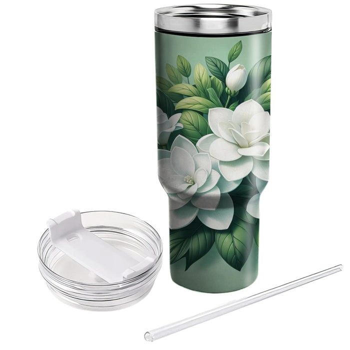 Fresh Gardenia Elegance  Insulated Tumblers