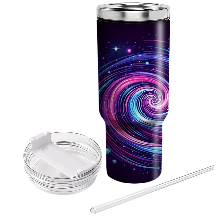 Galactic Neon Swirl  Custom Tumblers