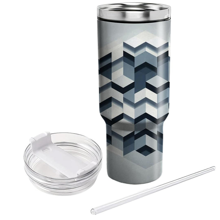 Sleek Hexagonal Pattern  Tumblers With Lids