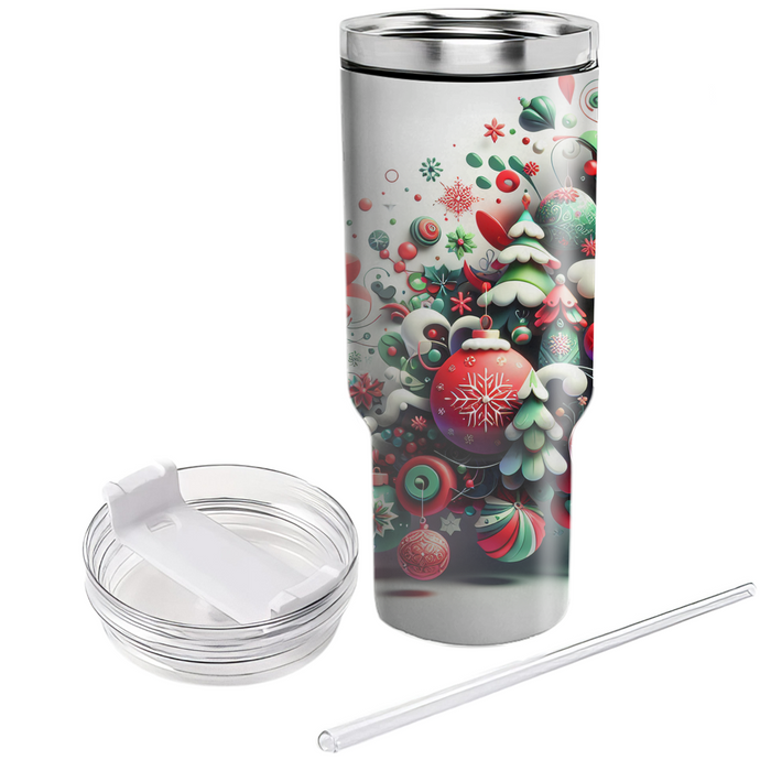 Winter Festive Cheer  Tumblers With Lids