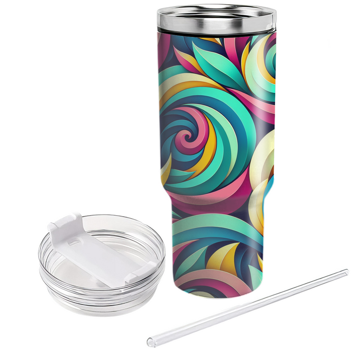 Spiral Petal Fantasy  Tumbler Cups