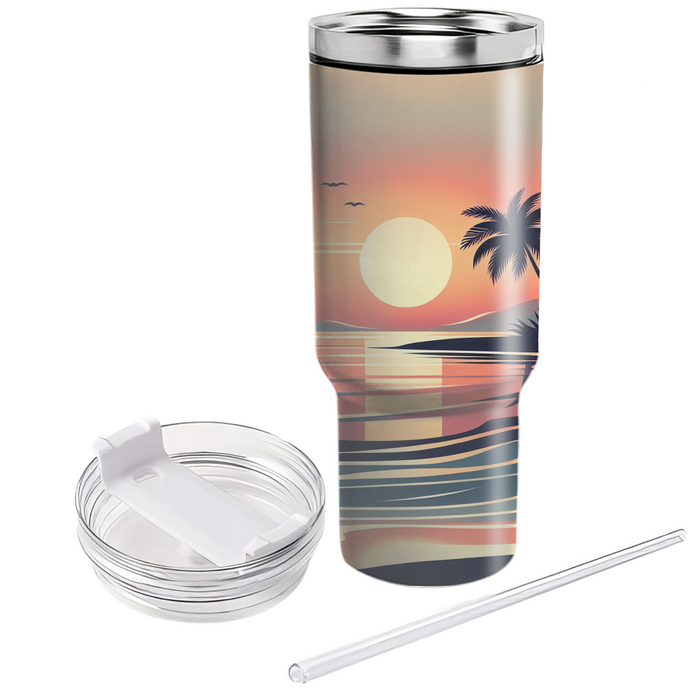 Summer Sunset Serenity  Tumblers With Lids