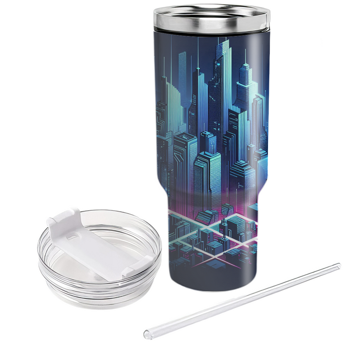 Futuristic Cityscape  Tumbler Cups