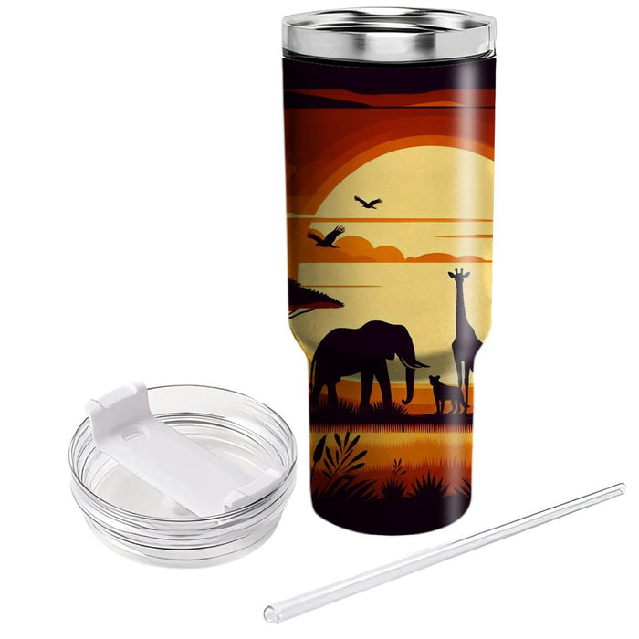 Bold Safari Adventure  Personalized Tumblers