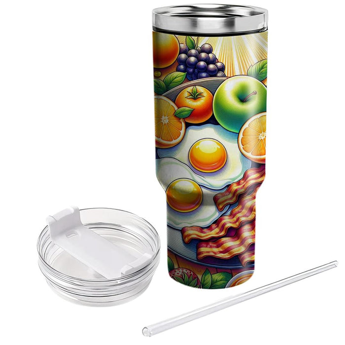 Sunny Side Up Breakfast  Personalized Tumblers