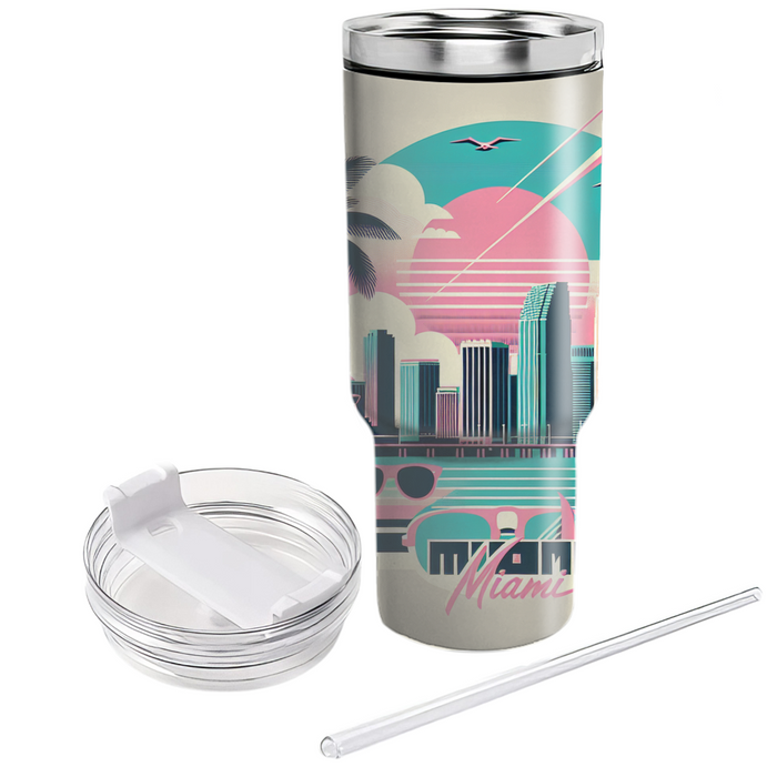 Miami Vice Chic Custom Tumblers