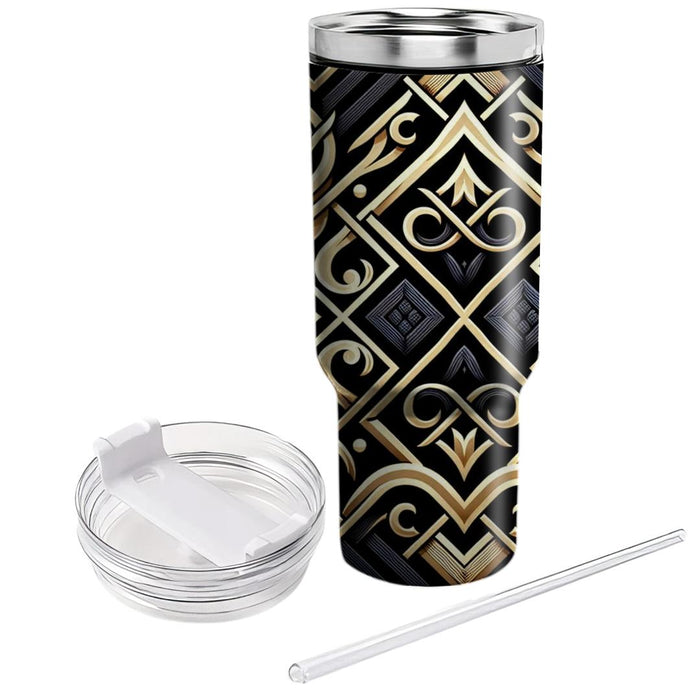 Stylish Diamond Weave  Tumblers With Lids