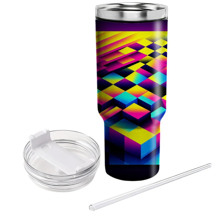 Futuristic Checkerboard  Unique Tumblers