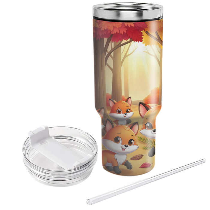 Whimsical Fox Friends  Decorative Tumblers