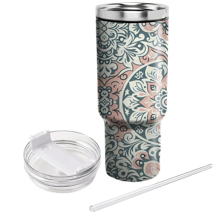 Floral Lace Pattern  Personalized Tumblers