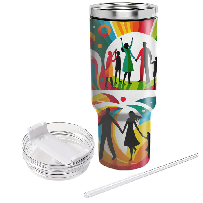 Vibrant Bonds - International Day Of Families  Decorative Tumblers