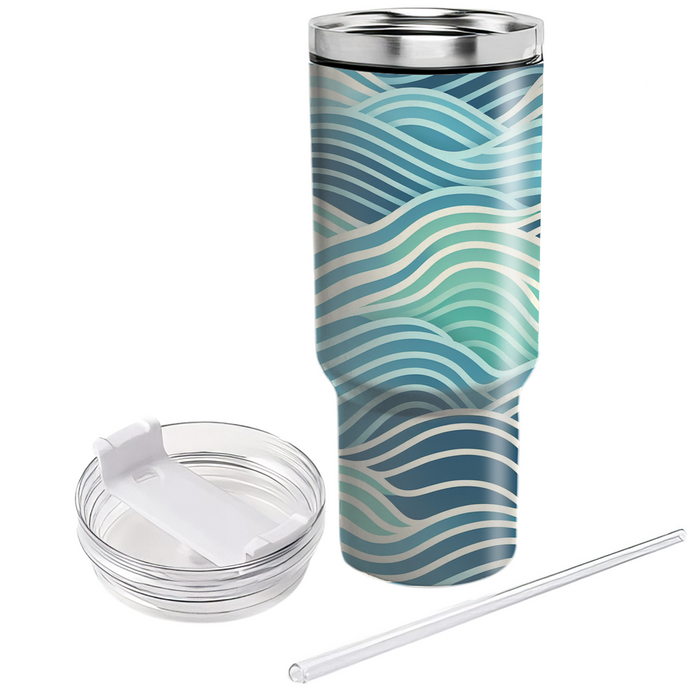 Wave Ripple Illusion  Custom Tumblers