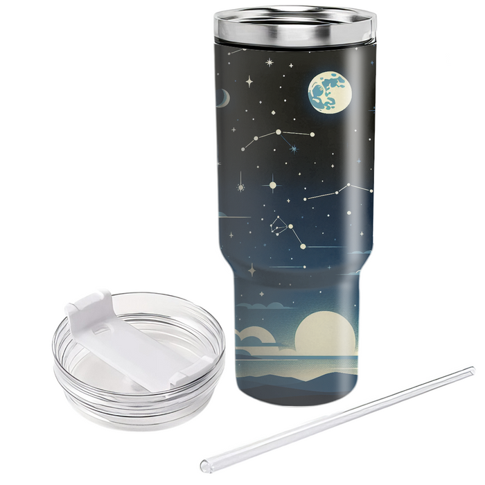 Celestial Patterns  Tumblers With Lids