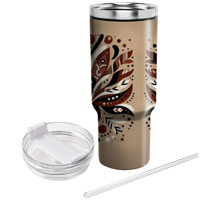 Geometric Tribal Pattern  Personalized Tumblers