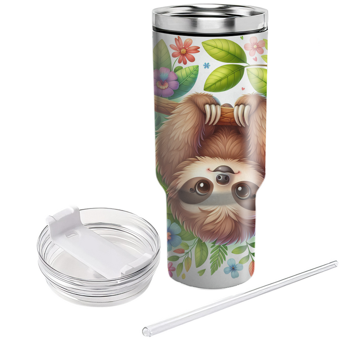 Charming Sloth Hangout  Tumblers With Lids