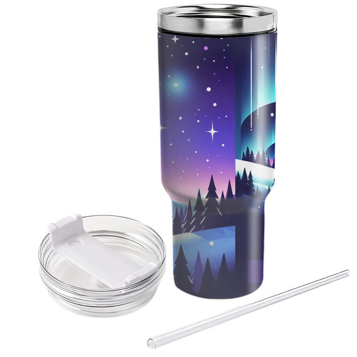 Winter Starry Sky  Tumbler Cups