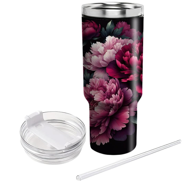 Bold Peony Passion  Unique Tumblers