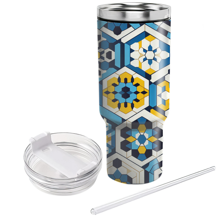 Hexagon Mosaic Delight Tumbler Cups