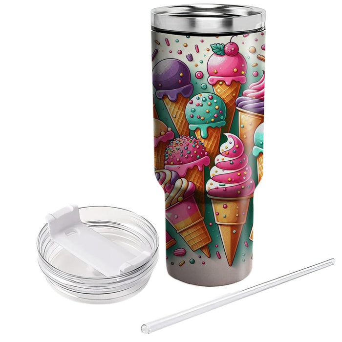 Retro Ice Cream  Unique Tumblers